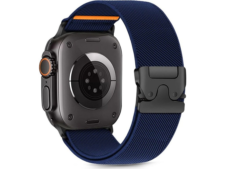 Řemínek pro Apple Watch 44mm / 45mm / 46mm / 49mm - Tech-Protect, Nylon Clasp Navy