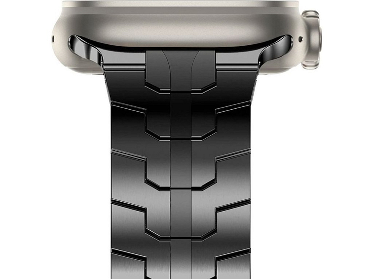 Řemínek na Apple Watch 44mm / 45mm / 46mm / 49mm - Tech-Protect, Stainless Line Black