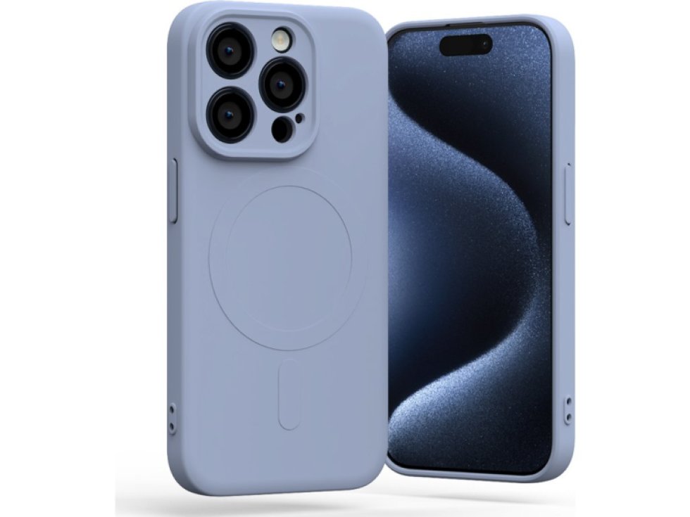 Ochranný kryt na iPhone 12 Pro - Mercury, SemiSilicon MagSafe Lavender