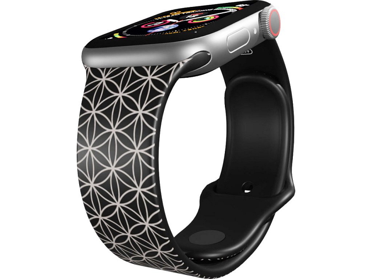 Apple watch řemínek Geometrie šedá