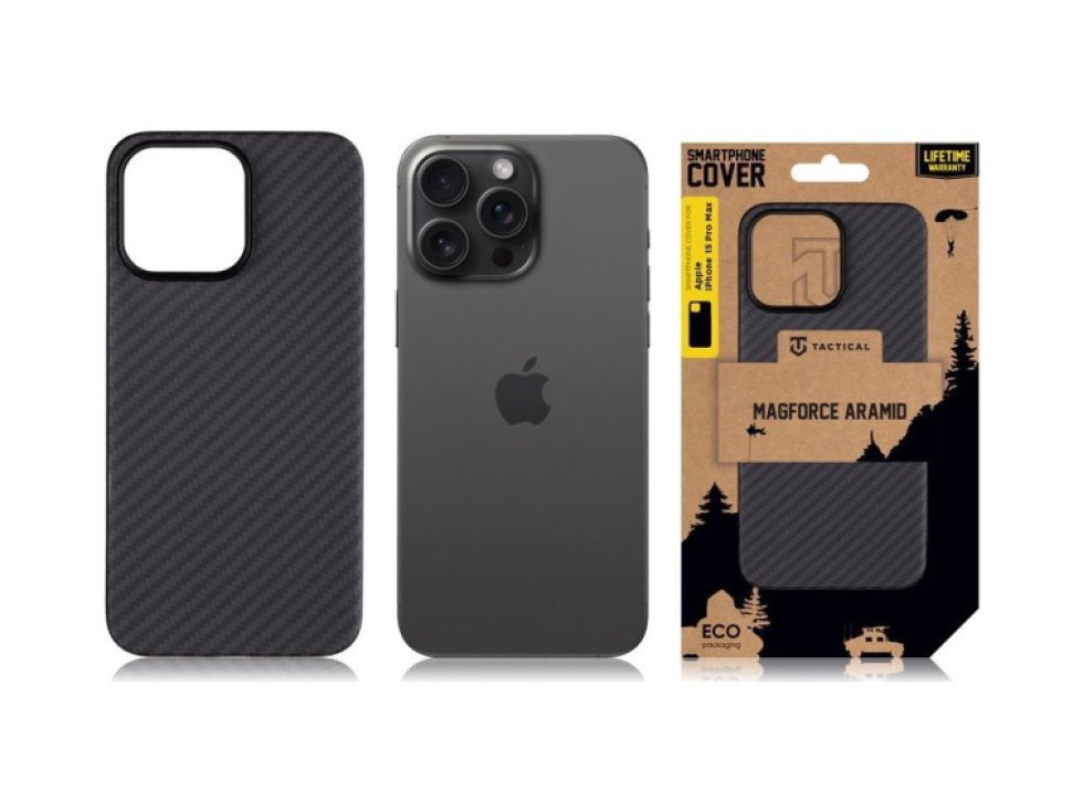 Ochranný kryt pro iPhone 15 Pro MAX - Tactical, MagForce Aramid