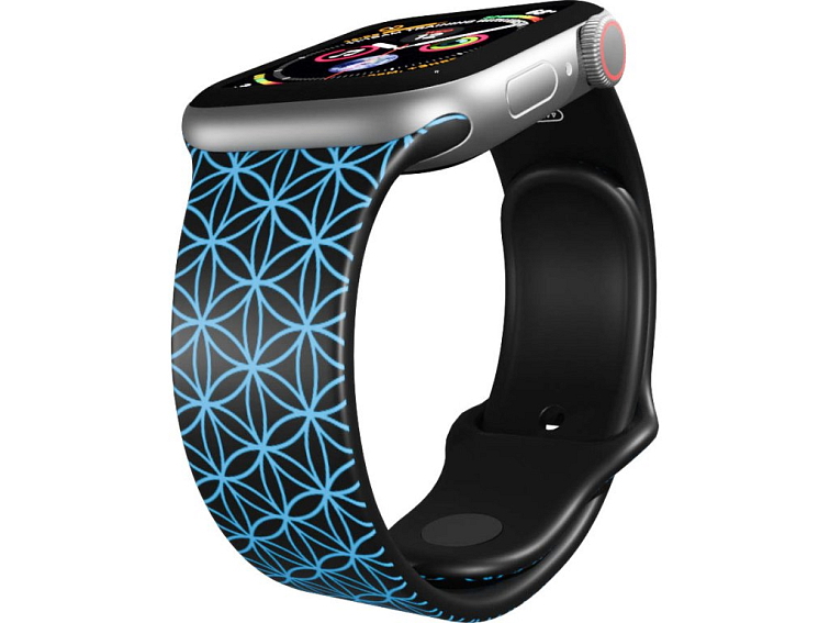 Apple watch řemínek Geometrie modrá