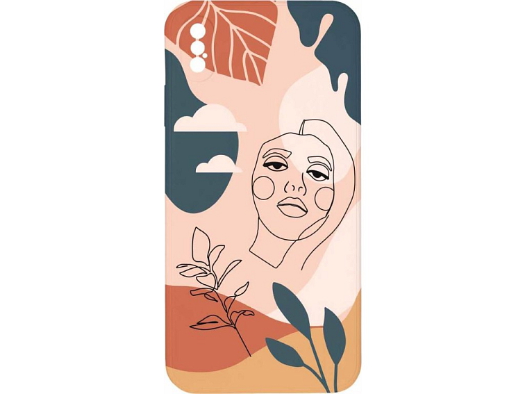 Kryt Dívka v abstrakci pro iPhone XS Max