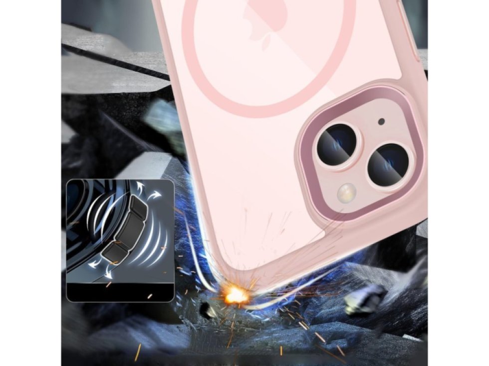 Ochranný kryt na iPhone 15 - Tech-Protect, Magmat MagSafe Pink