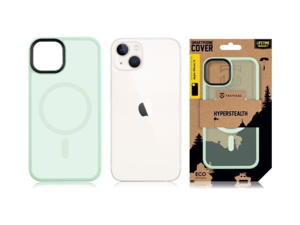 Ochranný kryt pro iPhone 13 - Tactical, MagForce Hyperstealth Beach Green
