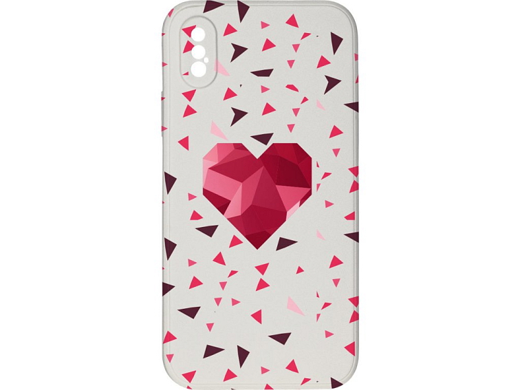 Kryt Srdce s trojůhelníky pro iPhone X/XS