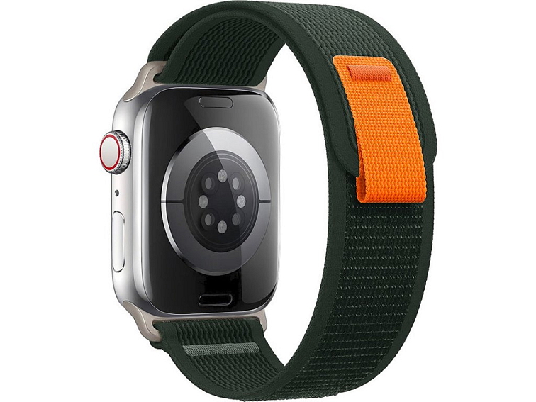 Trailový nylonový řemínek na Apple Watch - Army Green