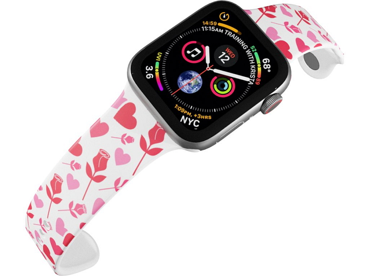 Apple watch řemínek Srdce a růže