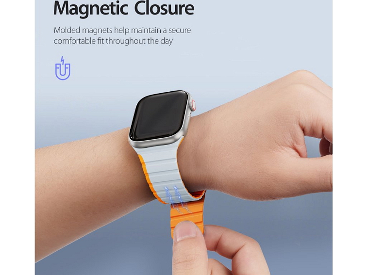 Řemínek na Apple Watch 38mm / 40mm / 41mm / 42mm - DuxDucis, LD GreyOrange