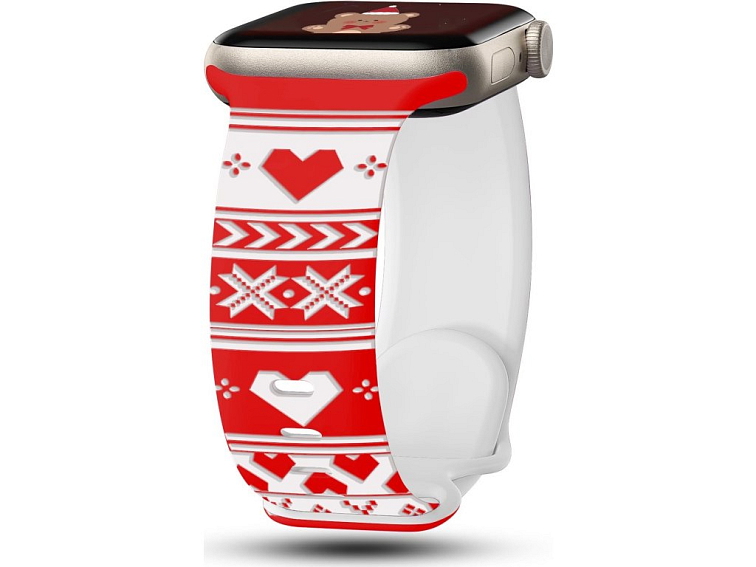 Vánoční řemínek pro Apple Watch 42/44/45/49