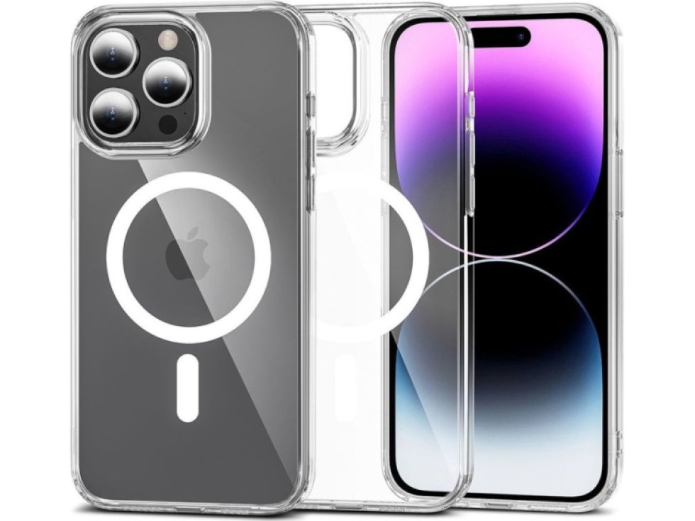Ochranný kryt pro iPhone 15 Pro MAX - Tech-Protect, FlexAir Hybrid MagSafe Clear