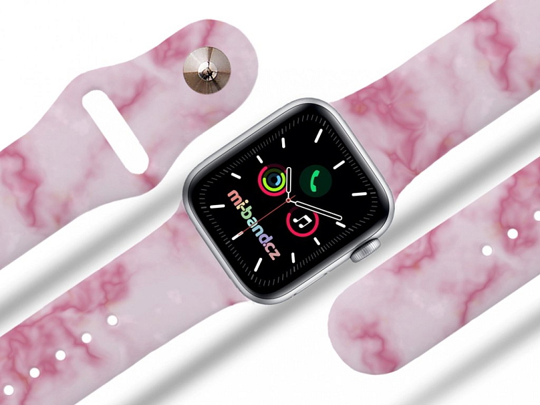 Apple watch řemínek Růžový mramor