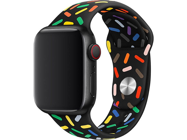 Jednobarevný řemínek pro Apple Watch - Black Cake