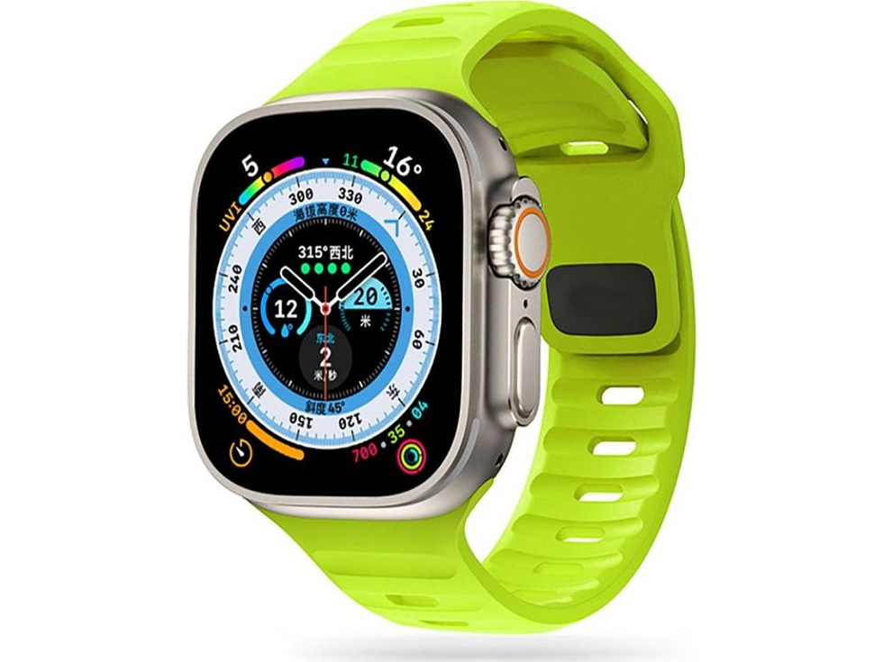 Řemínek pro Apple Watch 44mm / 45mm / 46mm / 49mm - Tech-Protect, Iconband Line Lime