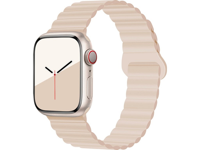 Stylový řemínek s magnetem pro Apple Watch - Béžový