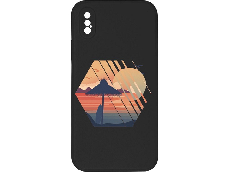 Kryt Západ slunce černý pro iPhone X/XS