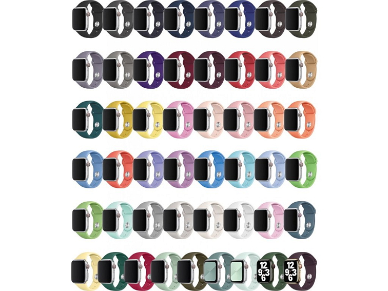 Apple Watch řemínek jednobarevný 38/40/41mm a 42/44/45/46/49mm