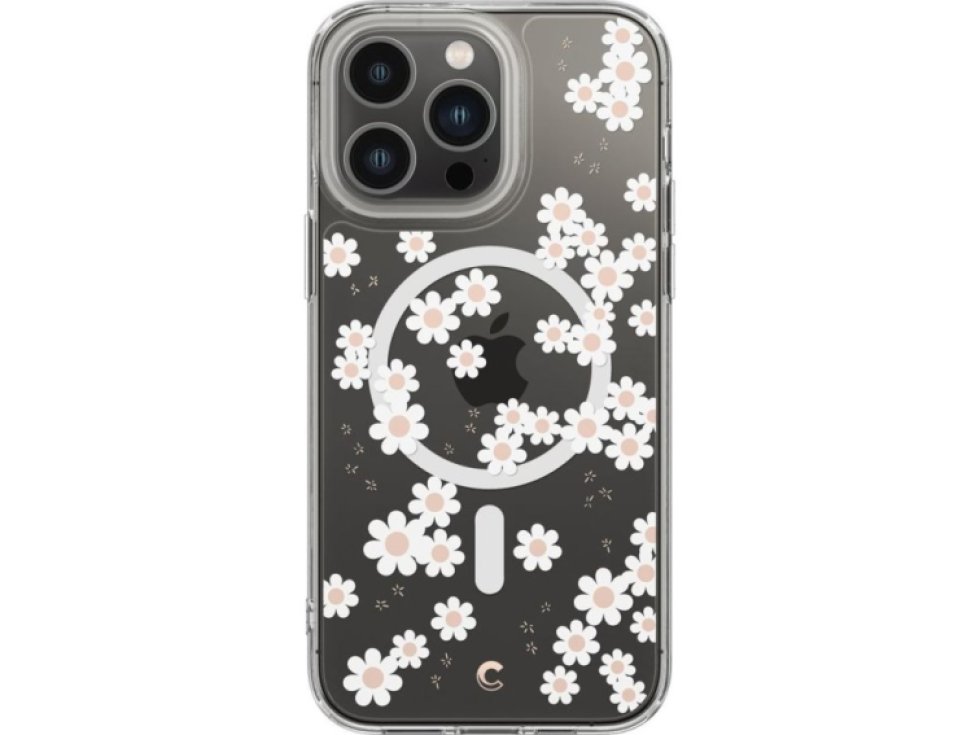 Ochranný kryt pro iPhone 14 Pro MAX - Spigen, Cyrill Cecile Mag White Daisy