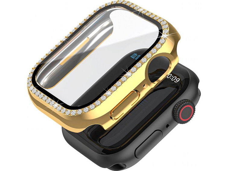 Ochranné kamínkové pouzdro se sklíčkem pro Apple Watch 41mm