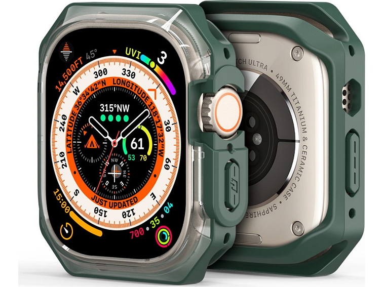 Ochranný kryt na Apple Watch 49mm - DuxDucis, Tamo Green