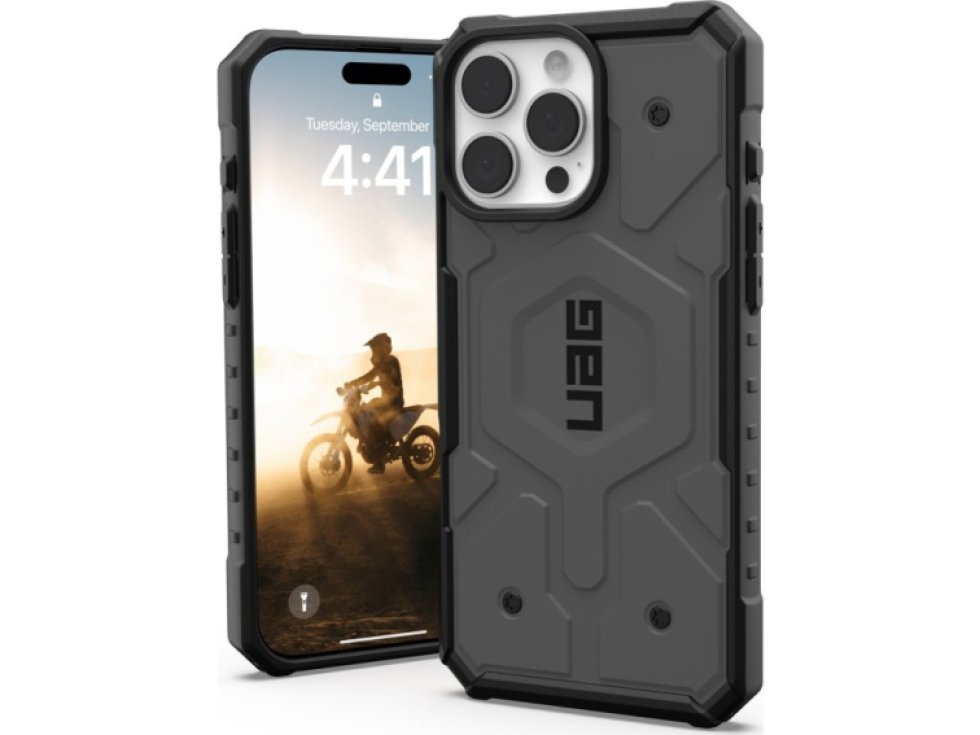 Ochranný kryt na iPhone 16 Pro MAX - UAG, Pathfinder MagSafe Silver