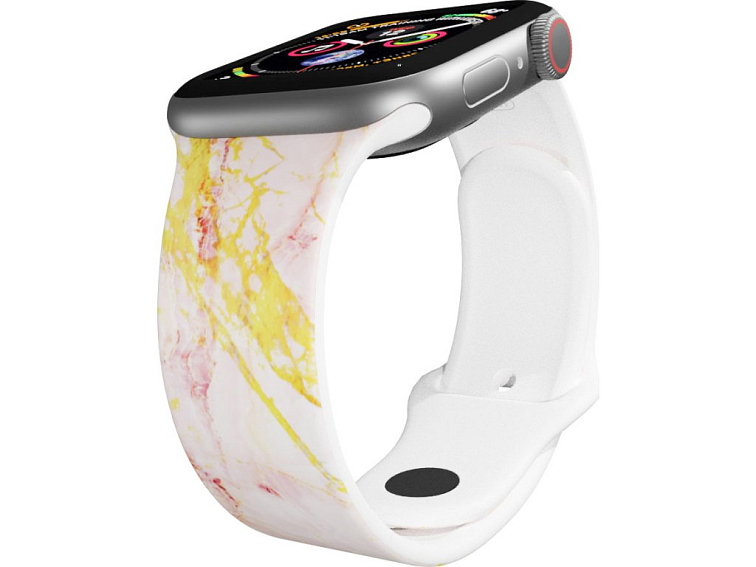 Apple watch řemínek Růžovo-zlatý mramor