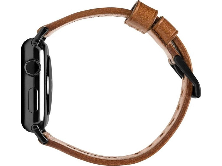 Kožený pásek / řemínek pro Apple Watch 44mm / 45mm / 46mm / 49mm - Nomad, Modern Brown Black