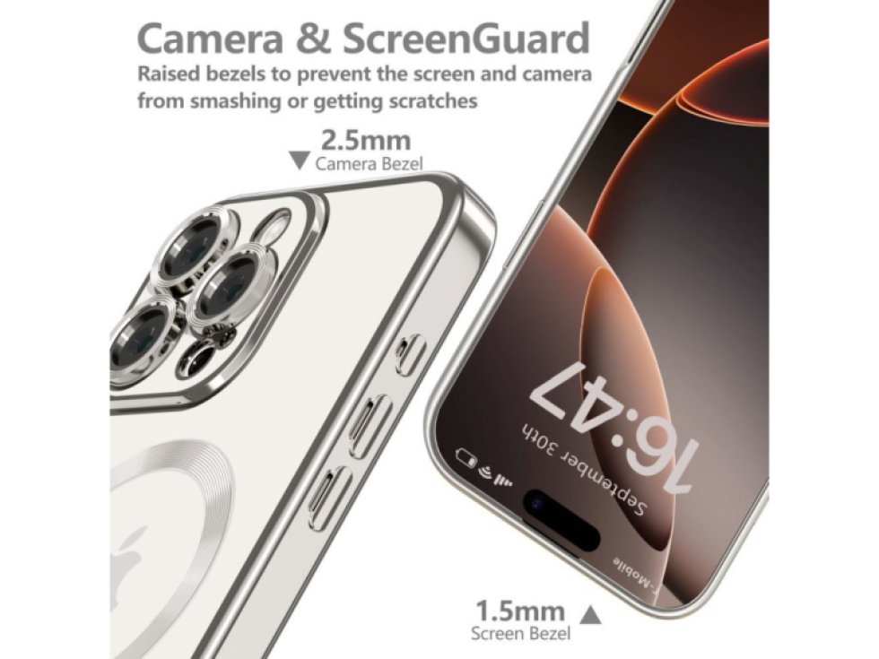 Ochranný kryt na iPhone 16 Pro MAX - Tech-Protect, Magflex MagSafe Shiny Titanium