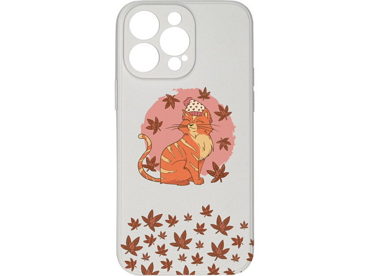Kryt Kočka v listí pro iPhone 15 Pro
