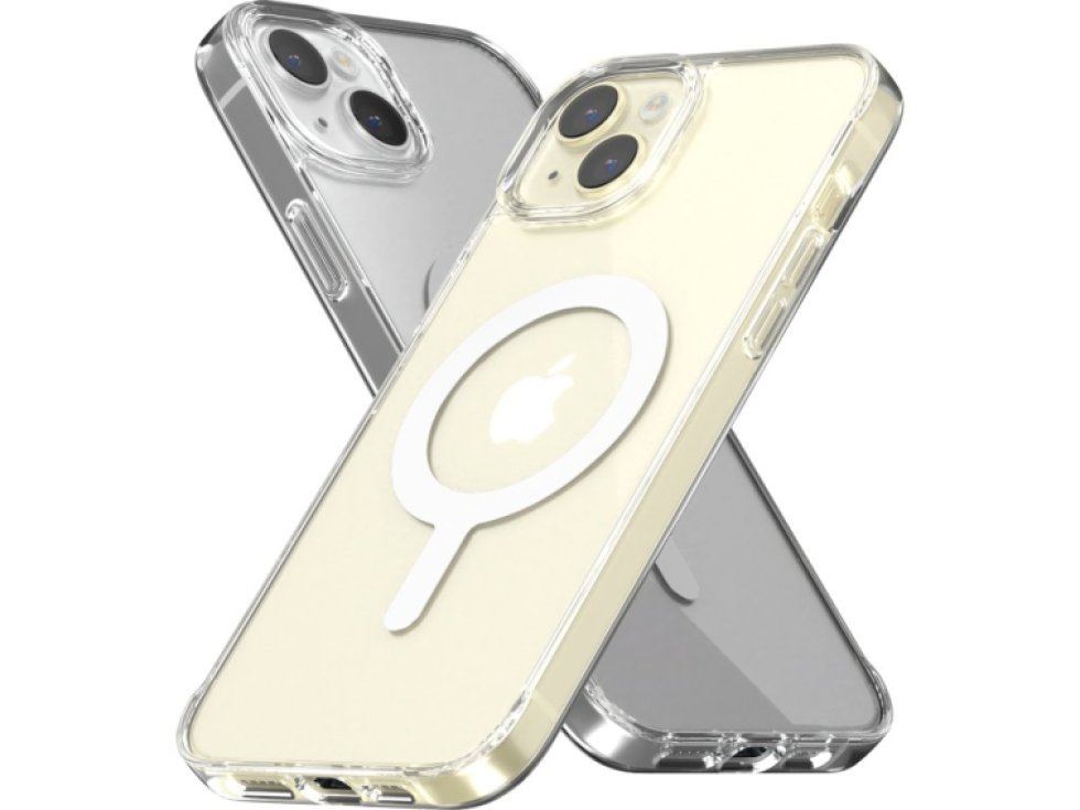 Ochranný kryt na iPhone 15 PLUS - Mercury, JelHard MagSafe Transparent