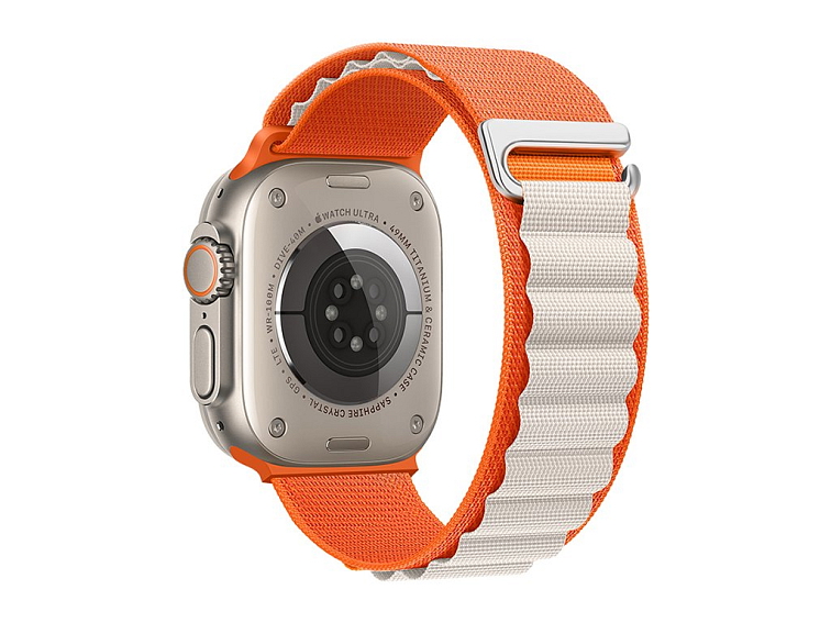 Řemínek pro Apple Watch 44mm / 45mm / 46mm / 49mm - Hoco, WA20 Climbing Orange Starlight