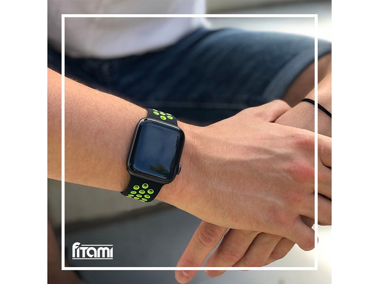 Sportovní řemínek na Apple Watch - Black-Volt