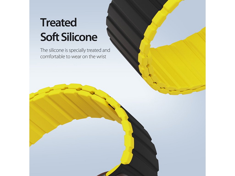 Řemínek na Apple Watch 38mm / 40mm / 41mm / 42mm - DuxDucis, LD BlackYellow