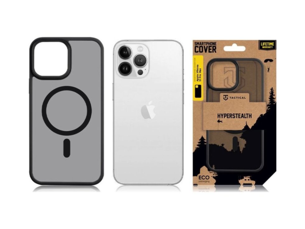 Ochranný kryt pro iPhone 13 Pro MAX - Tactical, MagForce Hyperstealth Asphalt