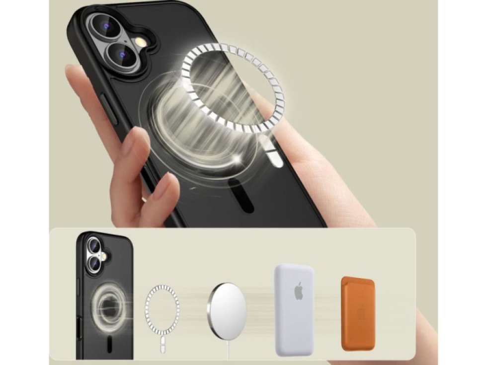 Ochranný kryt na iPhone 16 PLUS - Tech-Protect, Magmat MagSafe Matte Black