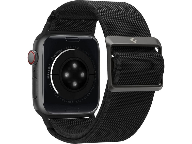 Řemínek pro Apple Watch 44mm / 45mm / 46mm / 49mm - Spigen, Fit Lite Black