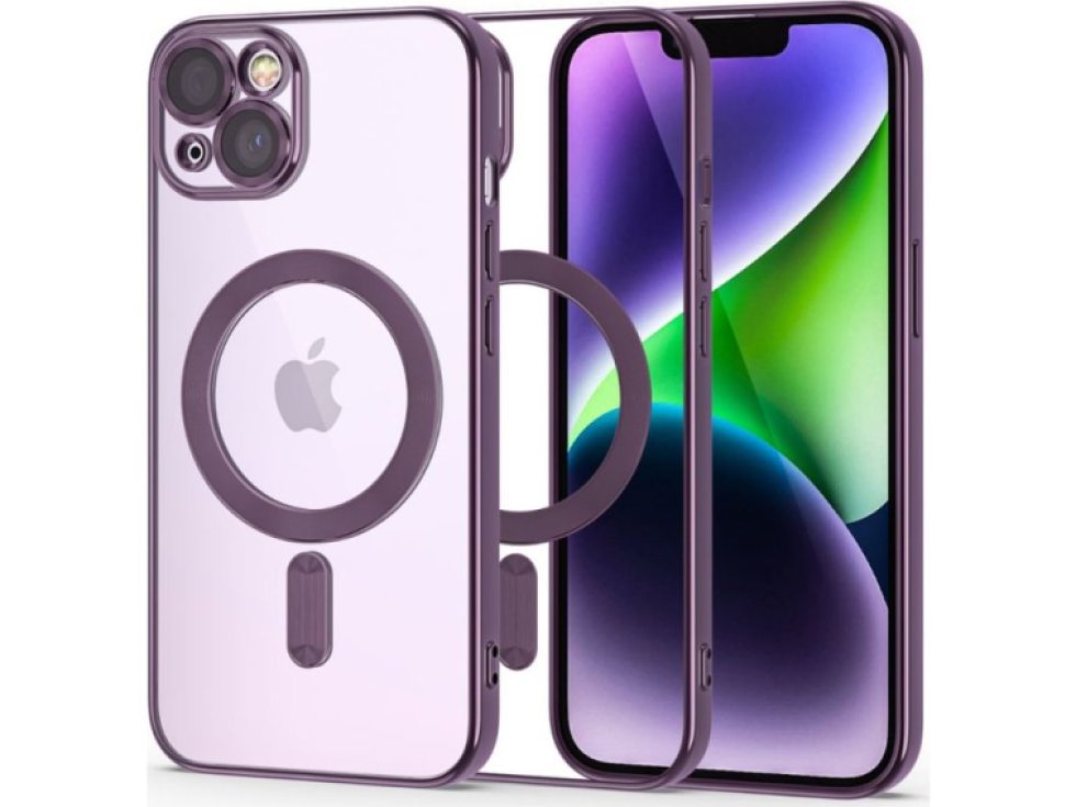 Ochranný kryt pro iPhone 14 - Tech-Protect, Magshine MagSafe Violet
