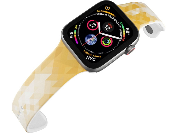 Apple watch řemínek Béžové trojúhelníky