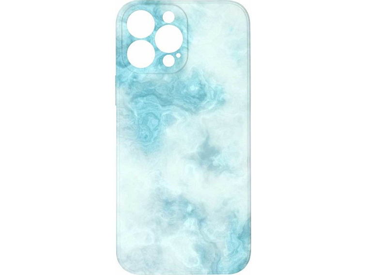 Kryt Světle modrý mramor pro iPhone 13 Pro Max