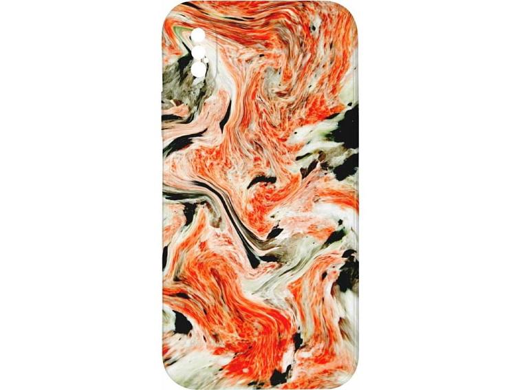 Kryt Oranžový mramor pro iPhone X/XS