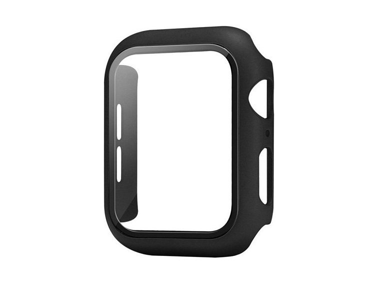 Ochranné pouzdro s tvrzeným sklem pro Apple Watch - Černé