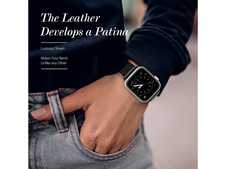 Řemínek pro Apple Watch 44mm / 45mm / 46mm / 49mm - DuxDucis, England Black