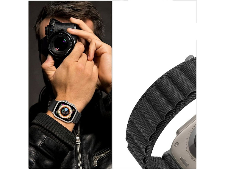 Řemínek pro Apple Watch 44mm / 45mm / 46mm / 49mm - Tech-Protect, Nylon Pro Mousy