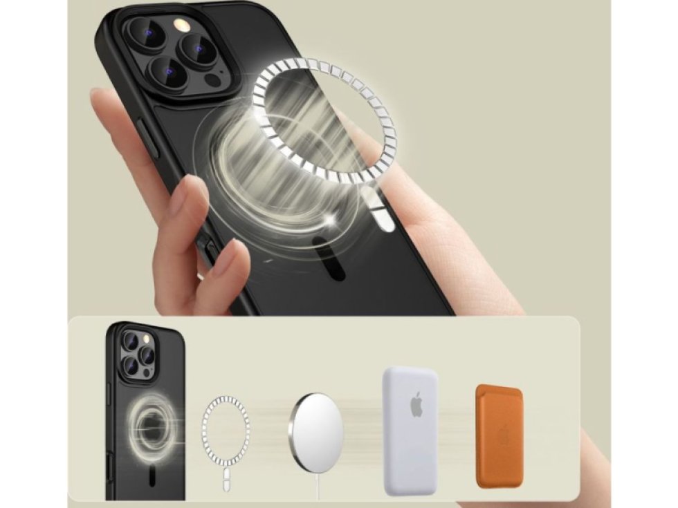 Ochranný kryt na iPhone 16 Pro - Tech-Protect, Magmat MagSafe Matte Black