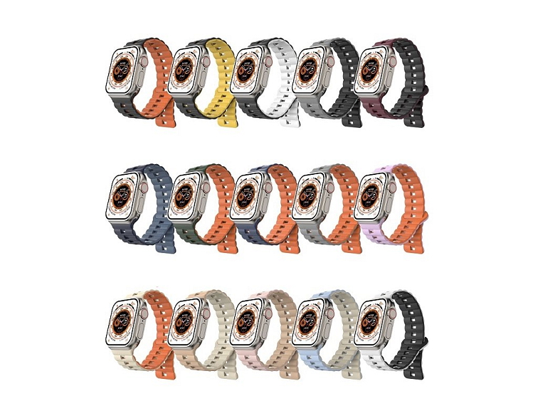 Magnetický silikonový řemínek pro Apple Watch 38/40/41/42(S10)mm