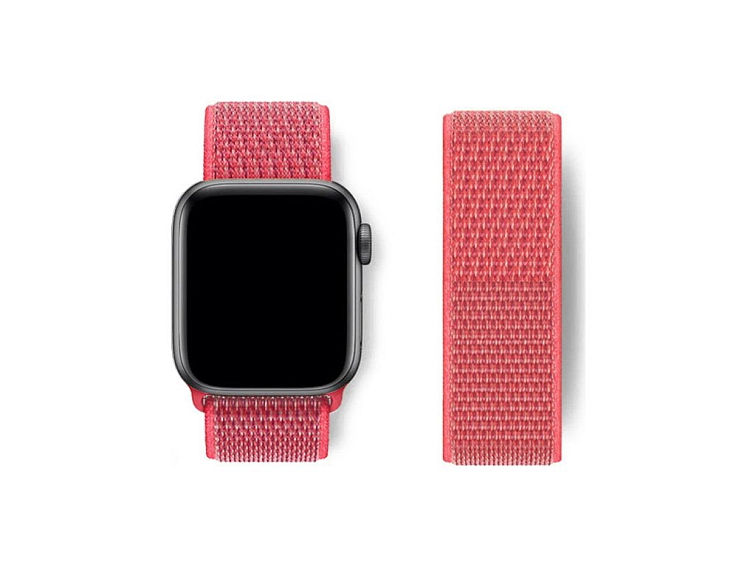 Nylonový řemínek na Apple Watch - Ibišek