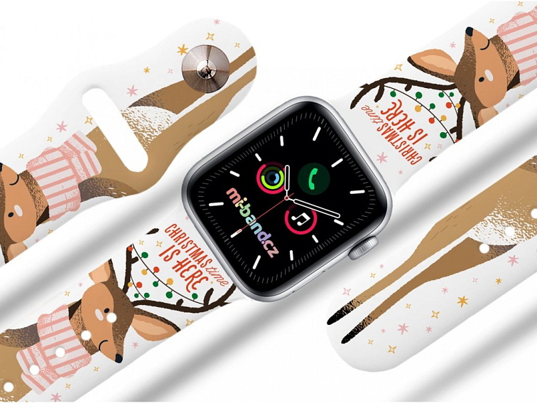 Apple watch řemínek Vánoční sobice