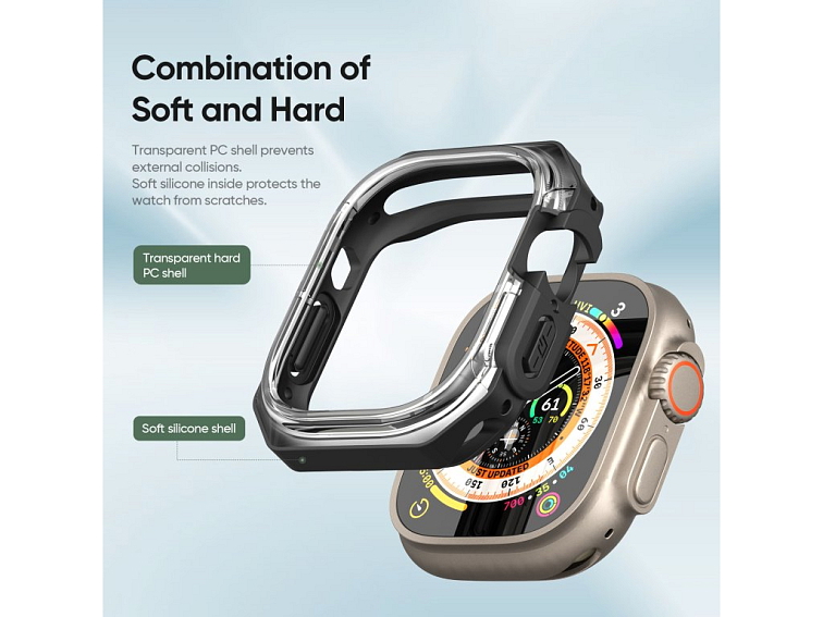 Ochranný kryt na Apple Watch 49mm - DuxDucis, Tamo Black