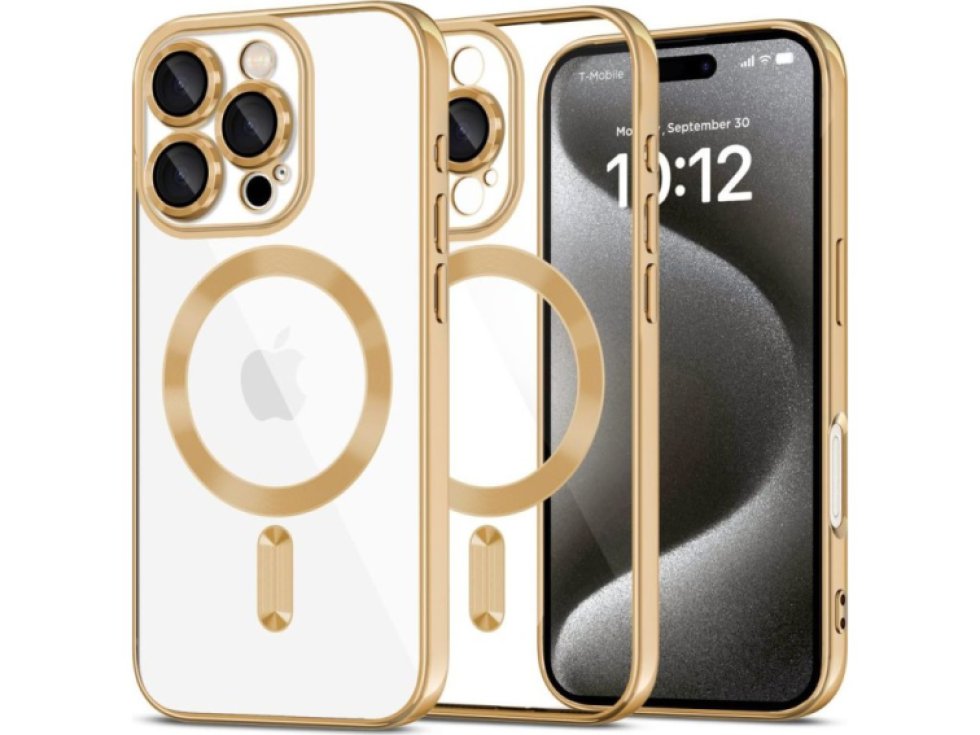 Ochranný kryt na iPhone 16 Pro - Tech-Protect, Magshine MagSafe Shiny Gold