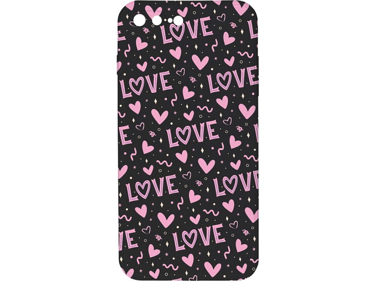 Kryt Love černý pro iPhone 7/8 Plus